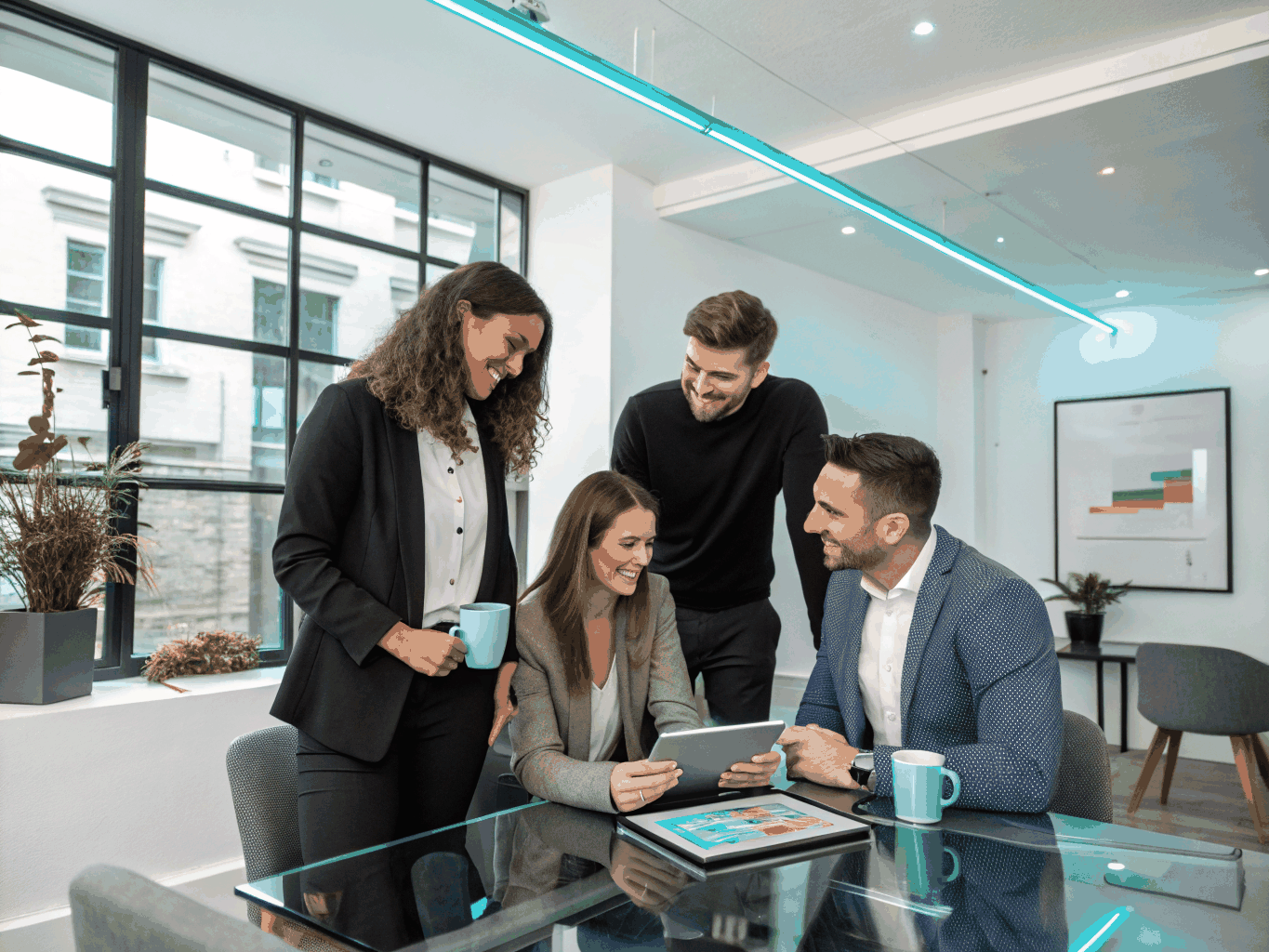 Momentum consulting team collaborating in a Perth office environment